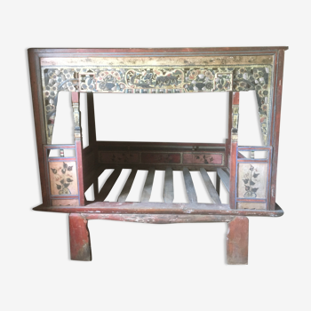 Antique Chinese opium bed