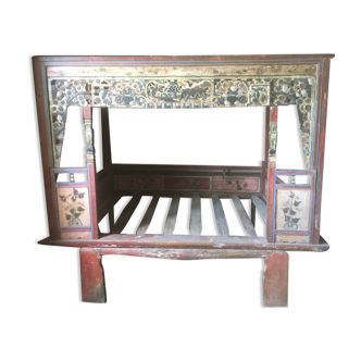 Antique Chinese opium bed