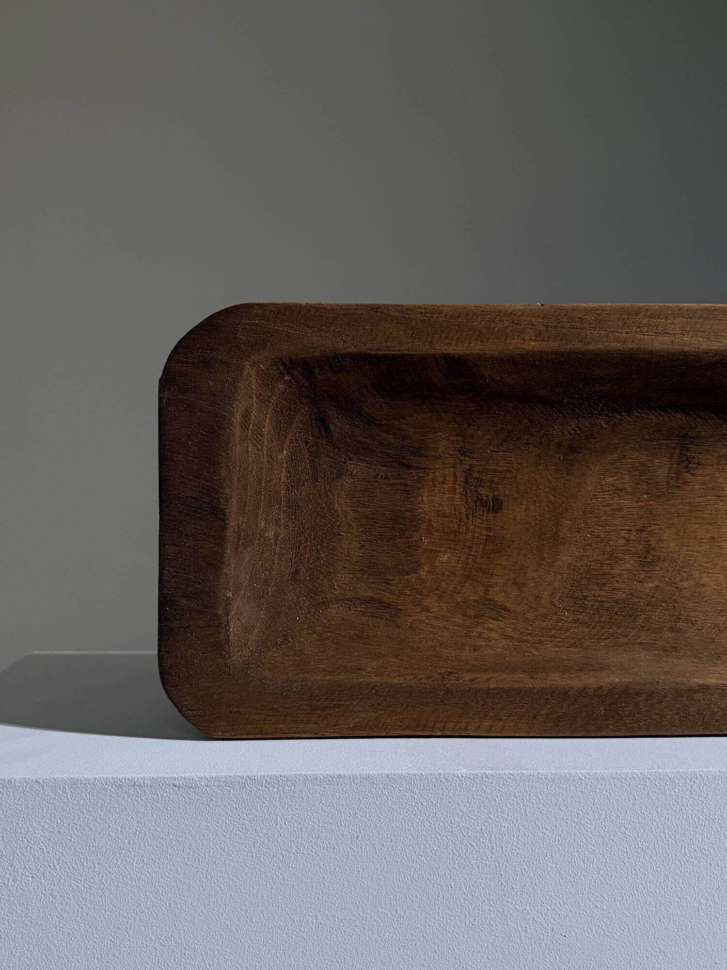 Sculpted teak bowl, France, circa 1960