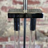 Lampe design en métal chromé et Altuglass années 1990