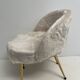 Vintage 1960 moumoute armchair chair
