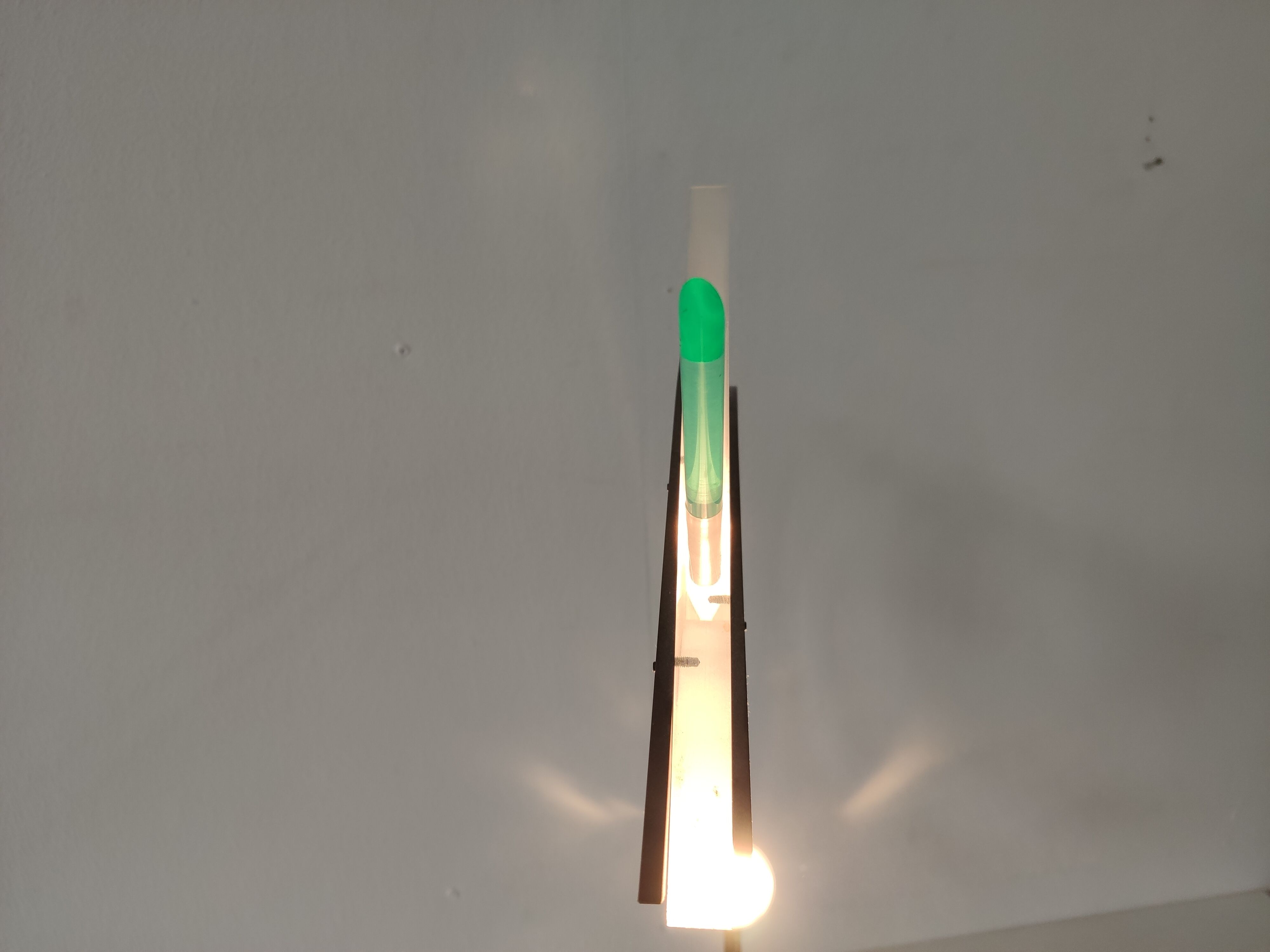 Lampe plexiglas et métal de Relco Milano, Italie 1980s