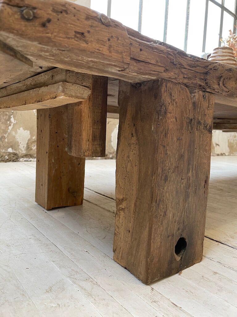 Brutally artisanal oak coffee table