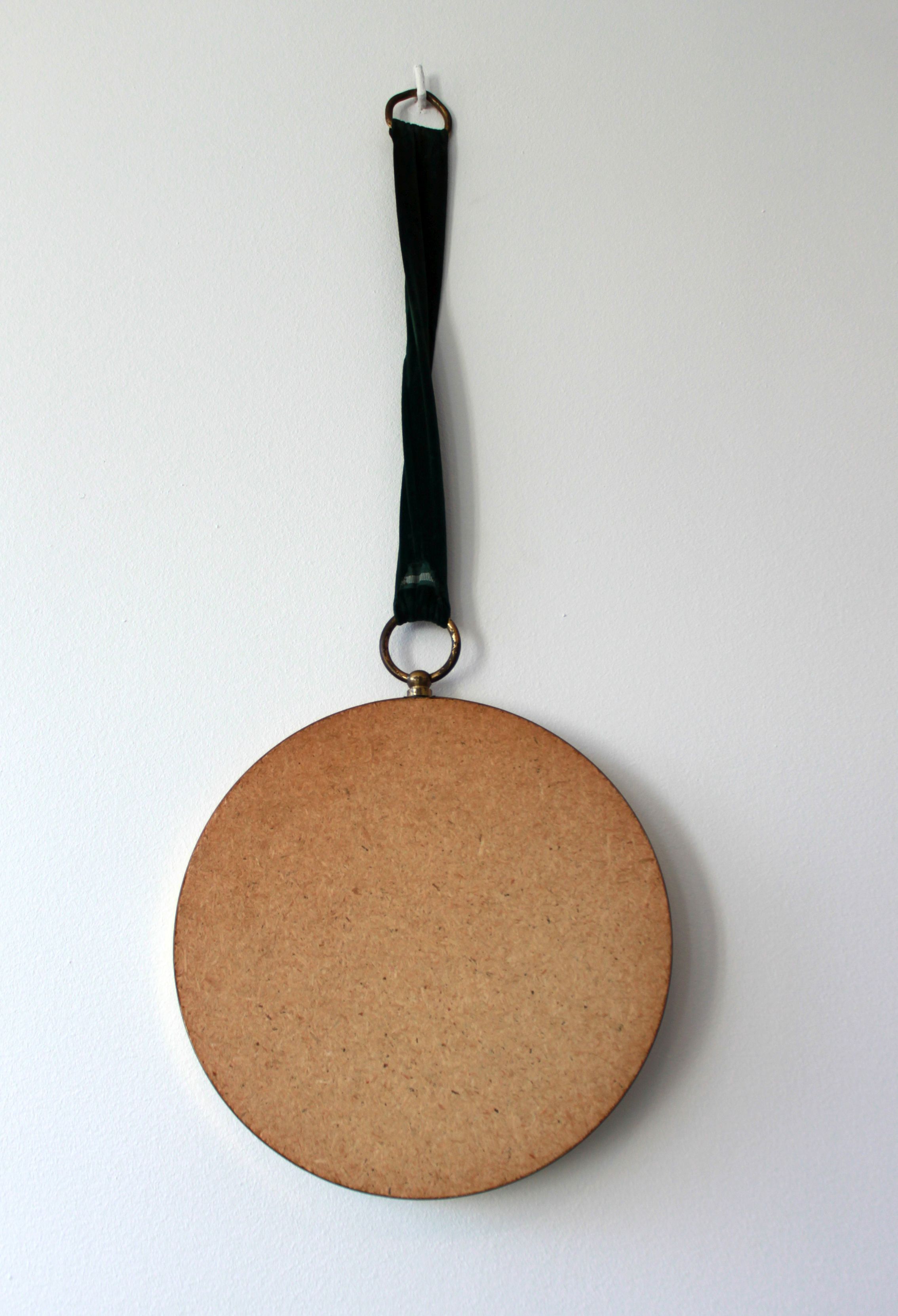 Witch eye round mirror 1950 30cm