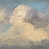 Landscape painting Tuscany 19th century.