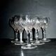 Baccarat set of 35 crystal glasses + 2 flower model carafes 9157 from 1907
