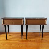 Pair of vintage bedside tables 1965