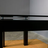 Table with rectangular top in tempered glass 1970 - Alias Italy