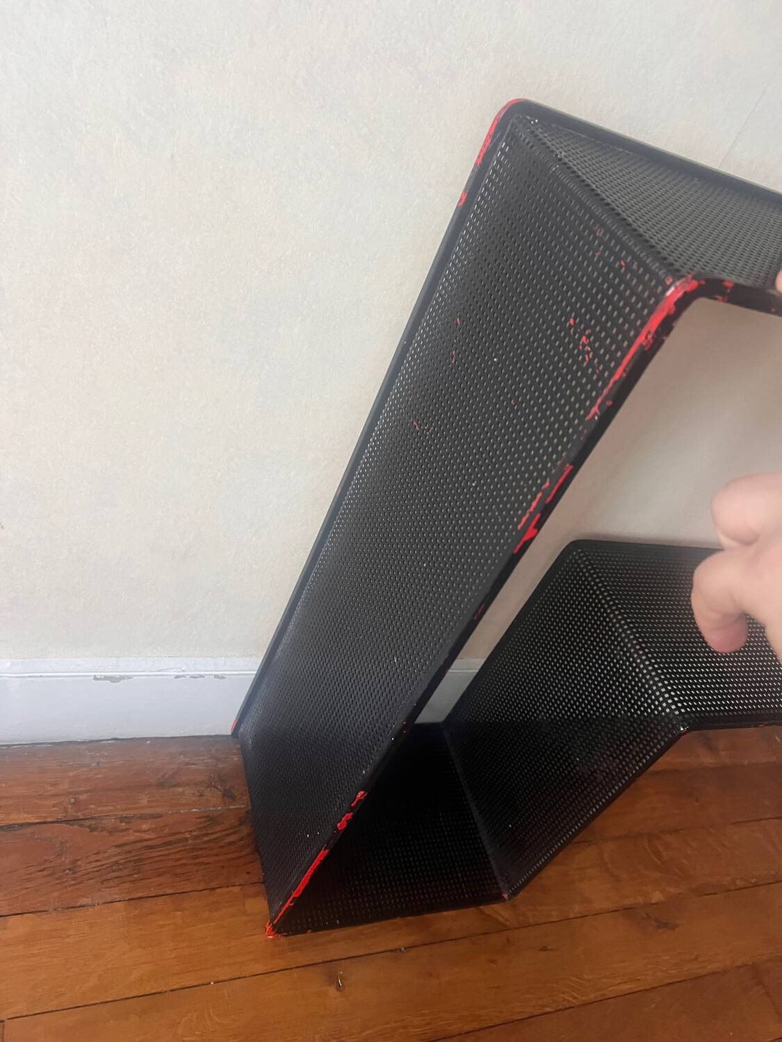 Dedal shelf, maze, Mathieu MATEGOT, original black