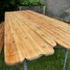 Guinguette table and benches