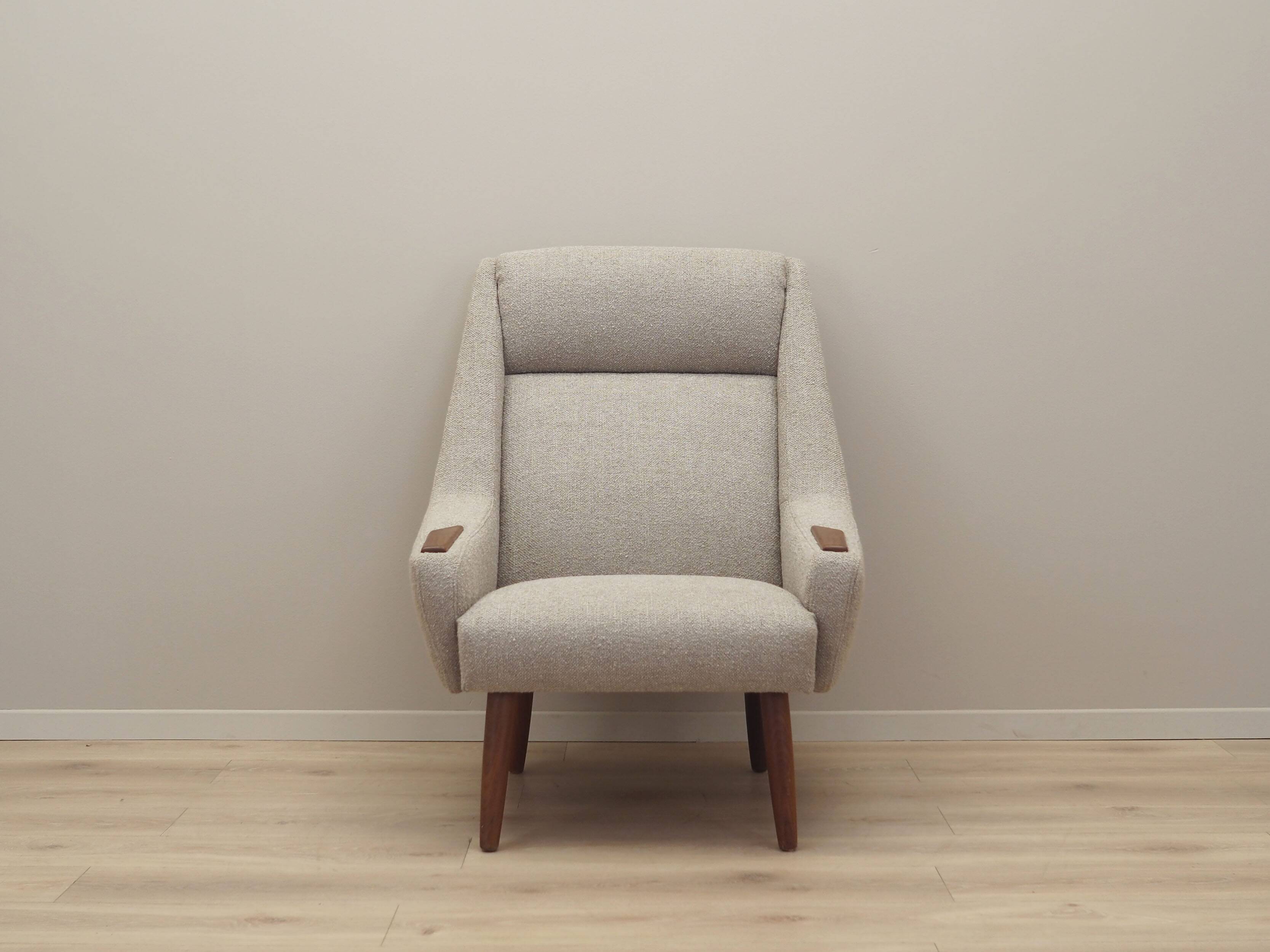 Fauteuil en teck, design danois, années 1960, production : Danemark