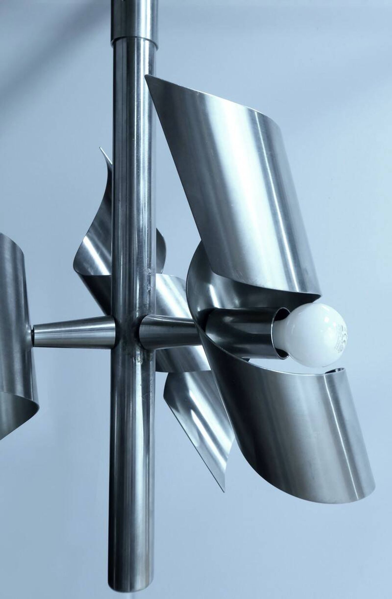 Lustre en Inox, style Space Age - 1960