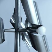 Lustre en Inox, style Space Age - 1960