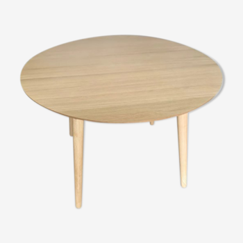 Table Edelweiss oak-coloured diameter 110cm