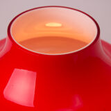 Midcentury red table lamp