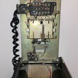 Old Ericsson wall telephone in black bakelite