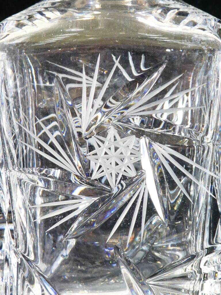 Whisky service in Critsal of arques or Boheme carafe and 6 glasses