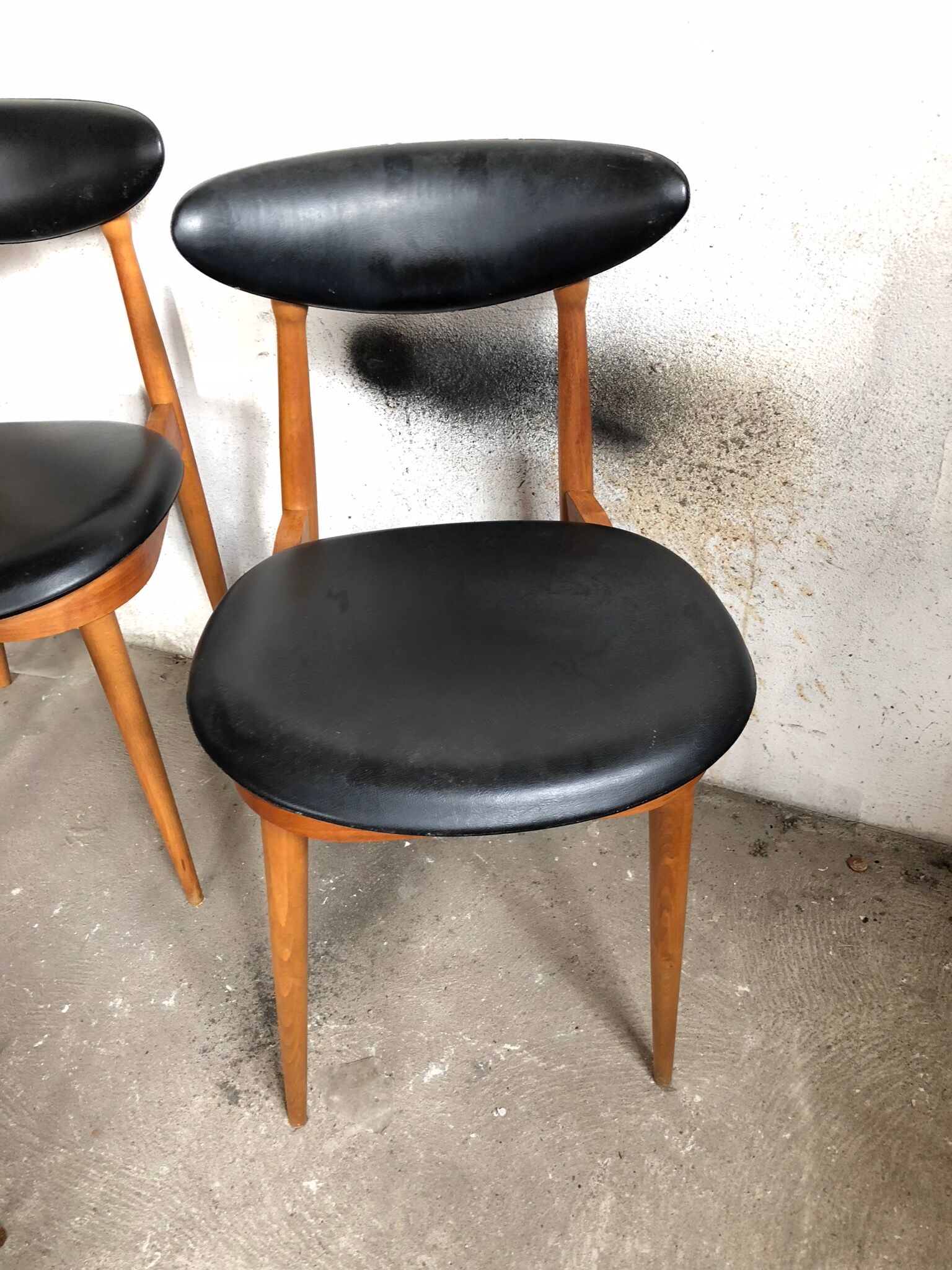 Ensemble de 4 chaises vintage Baumann Licorne