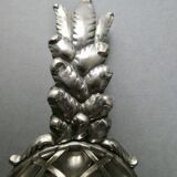 Pineapple silver metal trinket bowl
