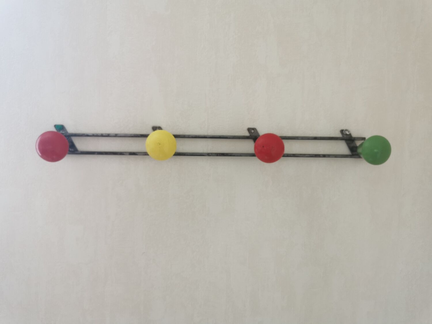 Vintage wall coat rack