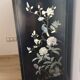 Cabinet en laque de Pékin en pierres dures & nacre Manufacture Jinlong