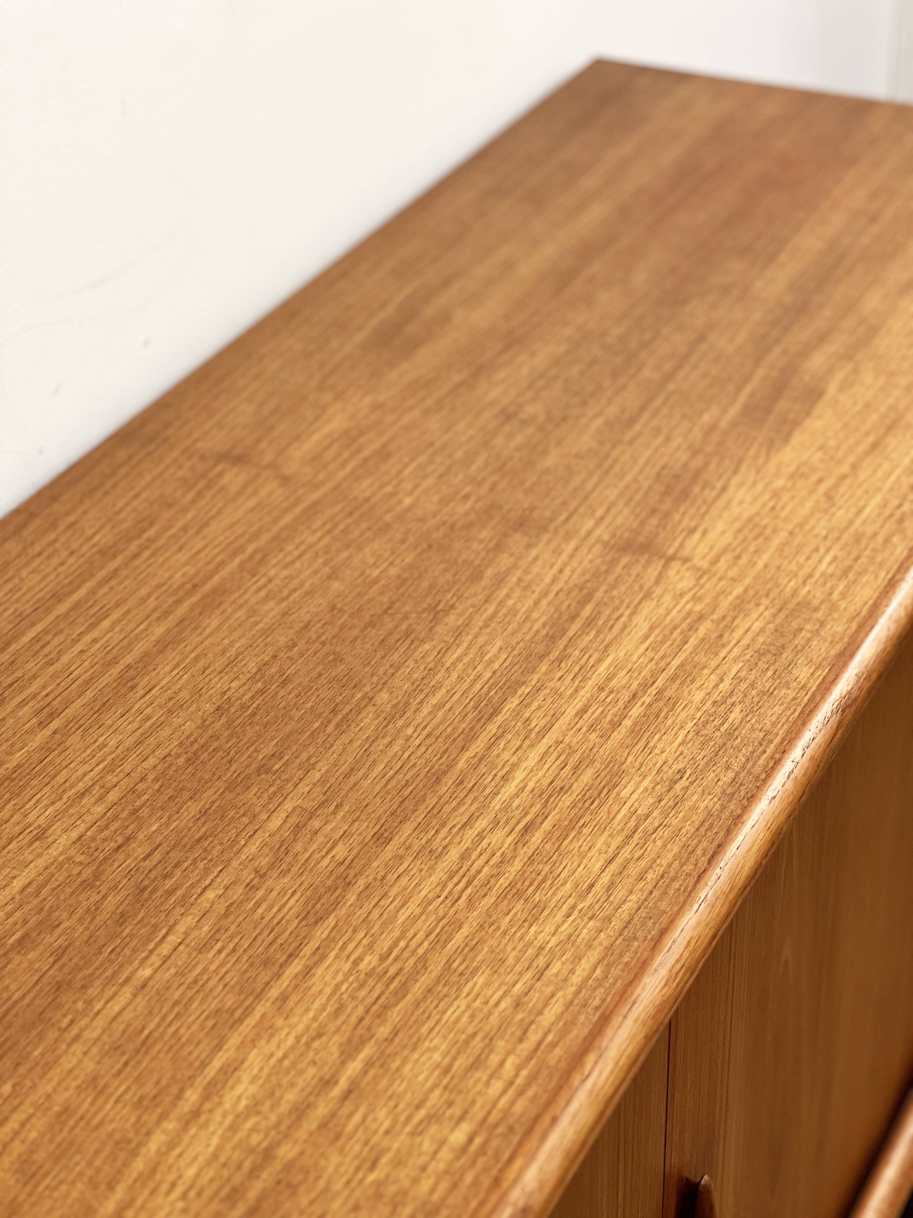 Danish Mid-Century Modern Sideboard in Teak with Tambour Doors by Dyrlund, Denmark
