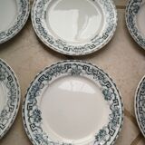 Set of dessert plates Moulins des Loups and Hamage