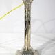 Pair of Electrified Torches in Silver Metal – Mid-19th Century