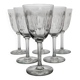 6 Baccarat crystal water/wine glasses, Molière model