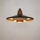 Rare Mid-Century Danish design lamp ,1960s -black&white metal& solid copper