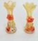 Pair of art glass vases