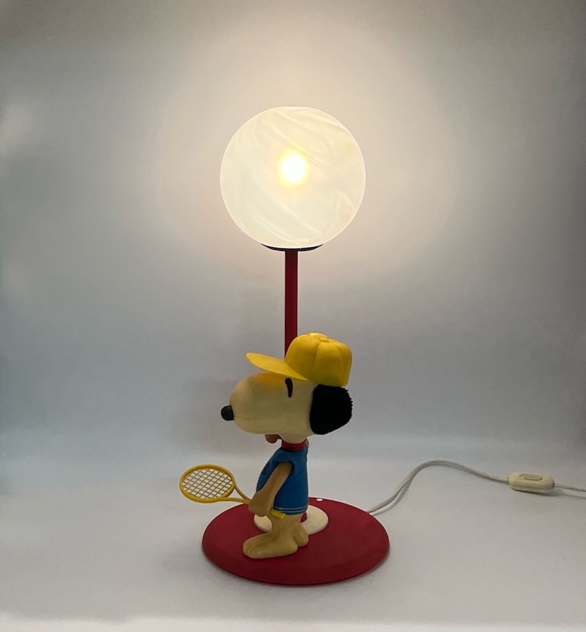 Lampe de table snoopy dog par Nuova Linea zero italie, 80s
