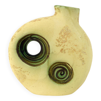 greek vintage VASE by nikos dazelidis, 1960s/70s, signed, space age