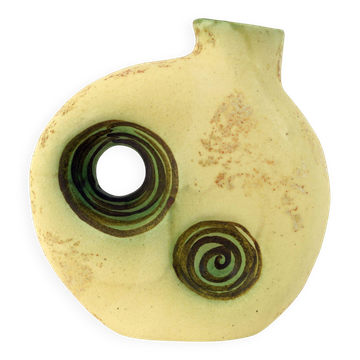 greek vintage VASE by nikos dazelidis, 1960s/70s, signed, space age