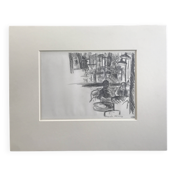 Pascale hemery, sans titre, 1998. dessin à la mine de plomb signé au crayon