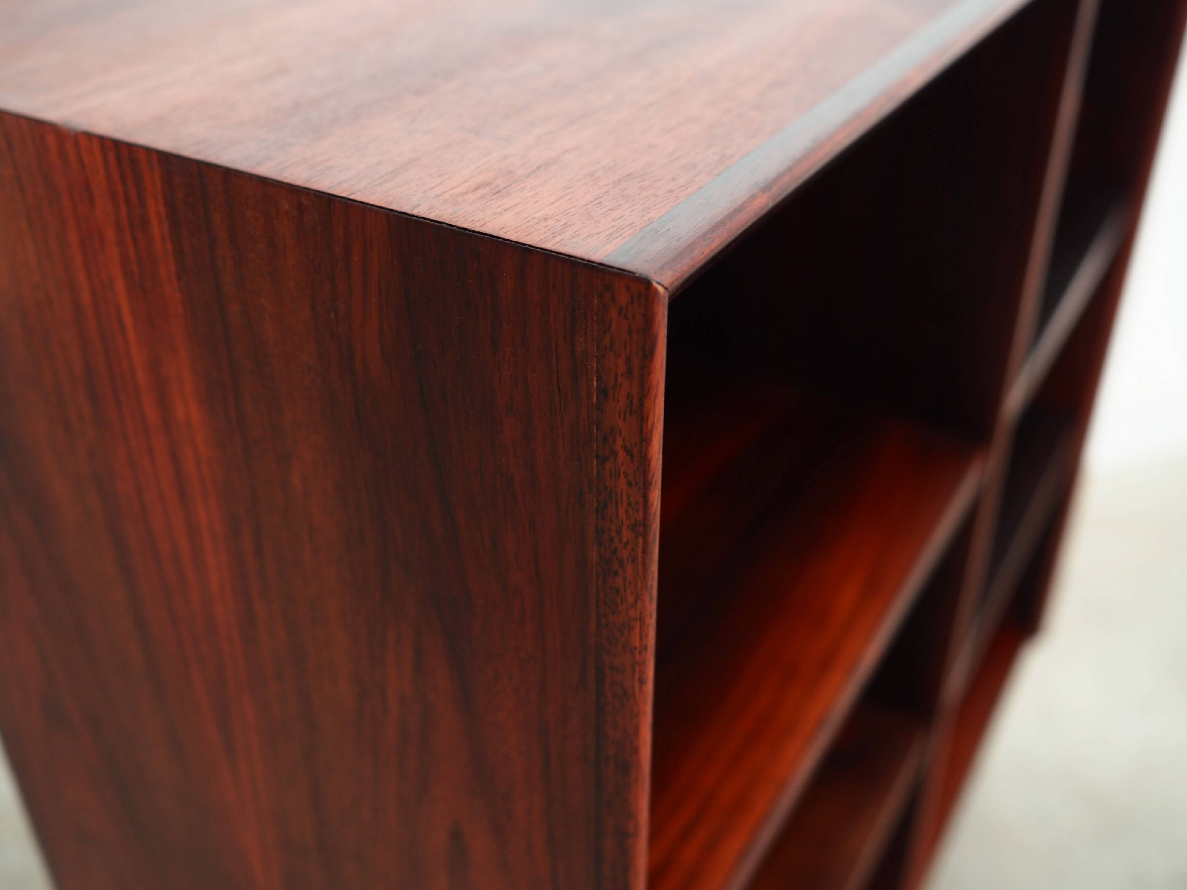 Rosewood bookcase, Danish design, 1970s, manufacture: Brouer