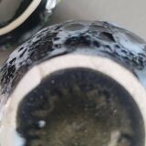 Vallauris candy box in fat lava-style glazed ceramic