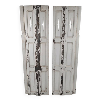 Pair of old shutters