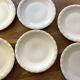 6 Limoges porcelain dinner plates signed P. Dessagne in very good condition