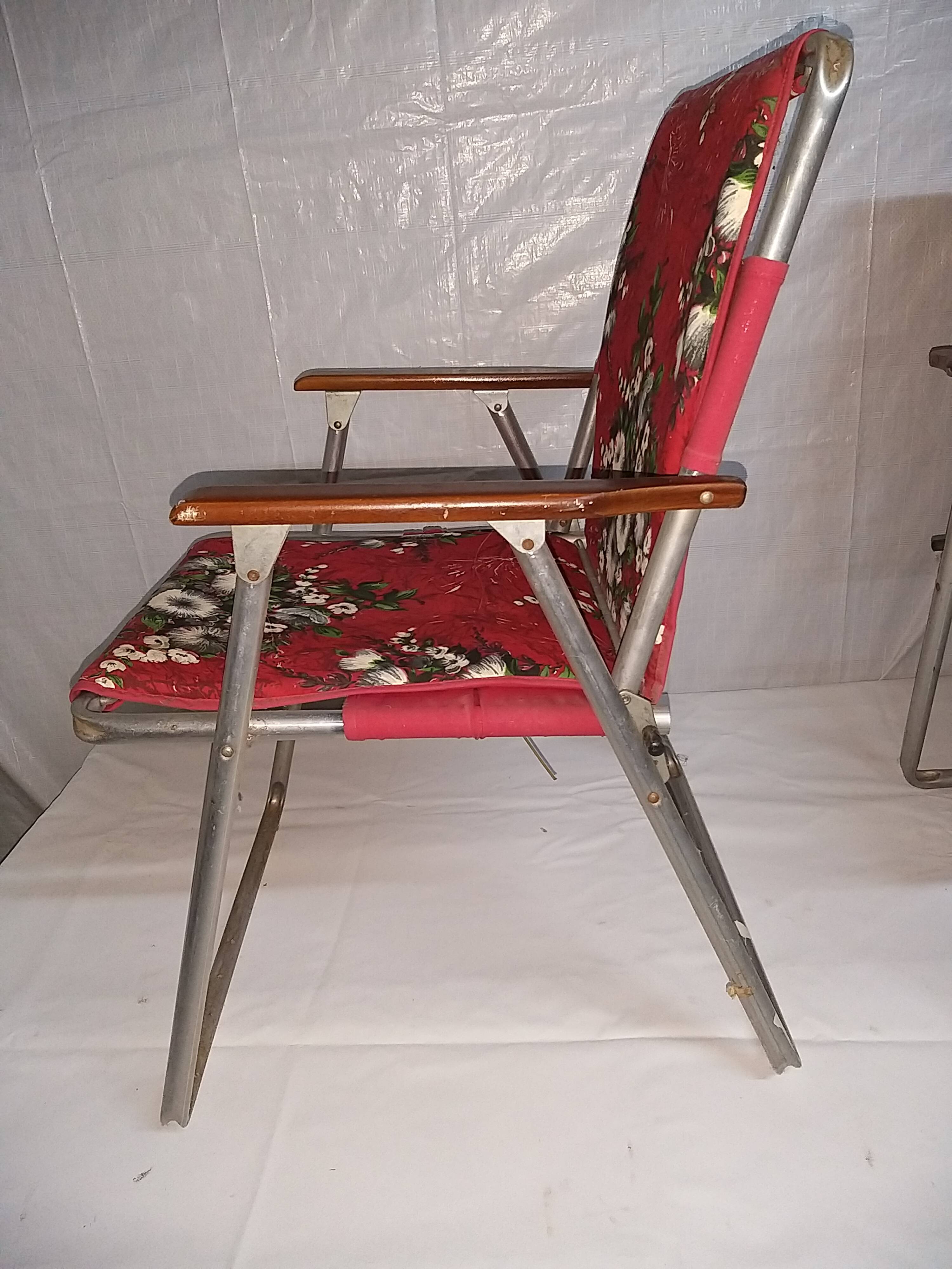 2 vintage camping chairs