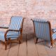 Biedermeier Armchairs in Oak, Spruce and Walnut, Austria, 1830s, Set of 2