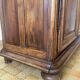 Large antique wardrobe in solid oak, Provincial Louis XV style, disassembled.