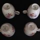 Epiag porcelain coffee cups Czechoslovakia floral decor