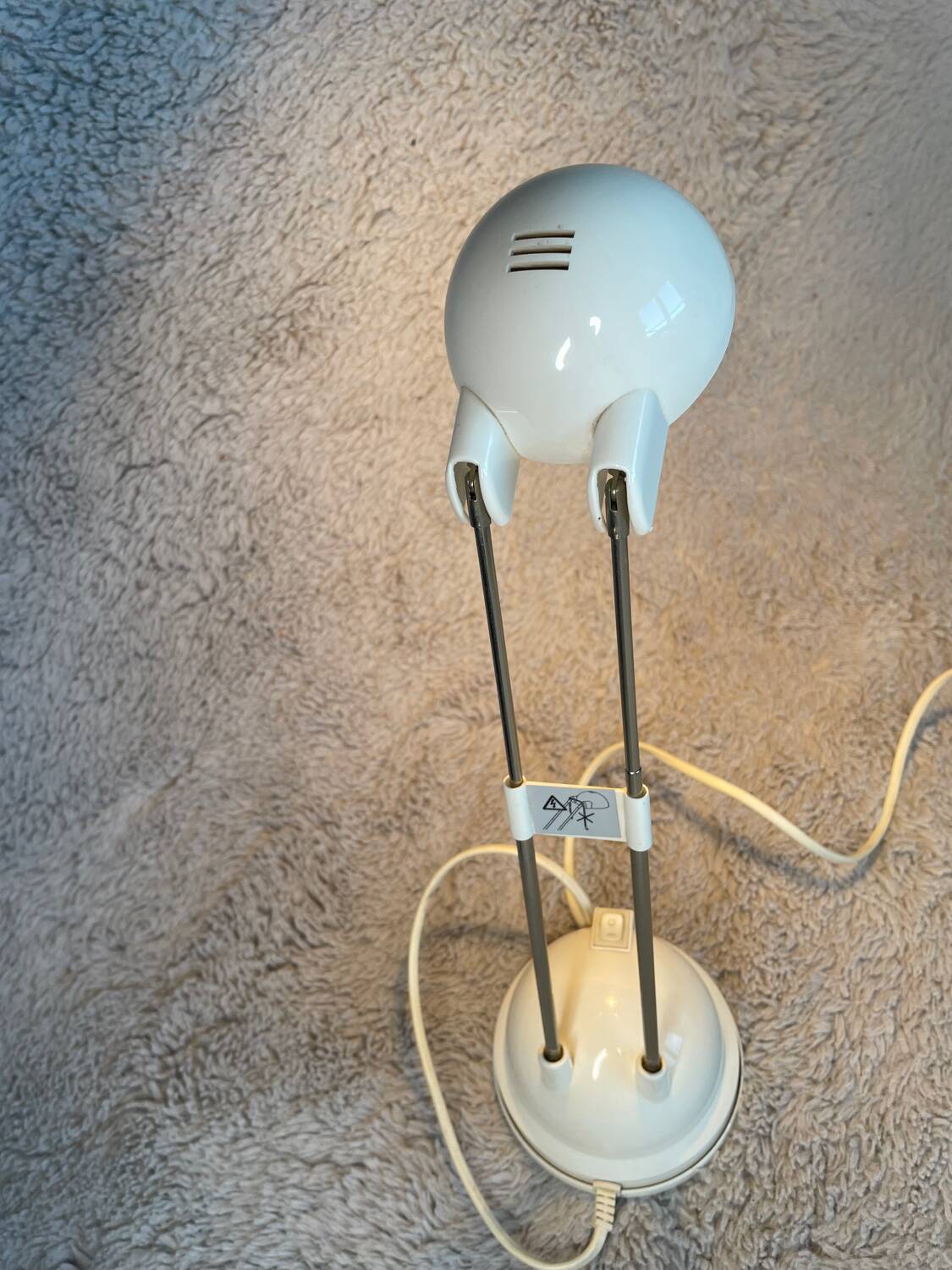 Lampe telescopique ikea vintage blanche