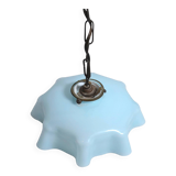 Draped opaline lampshade