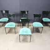 Vintage dining chairs by Belgo chrom, set of 6 - 1970s