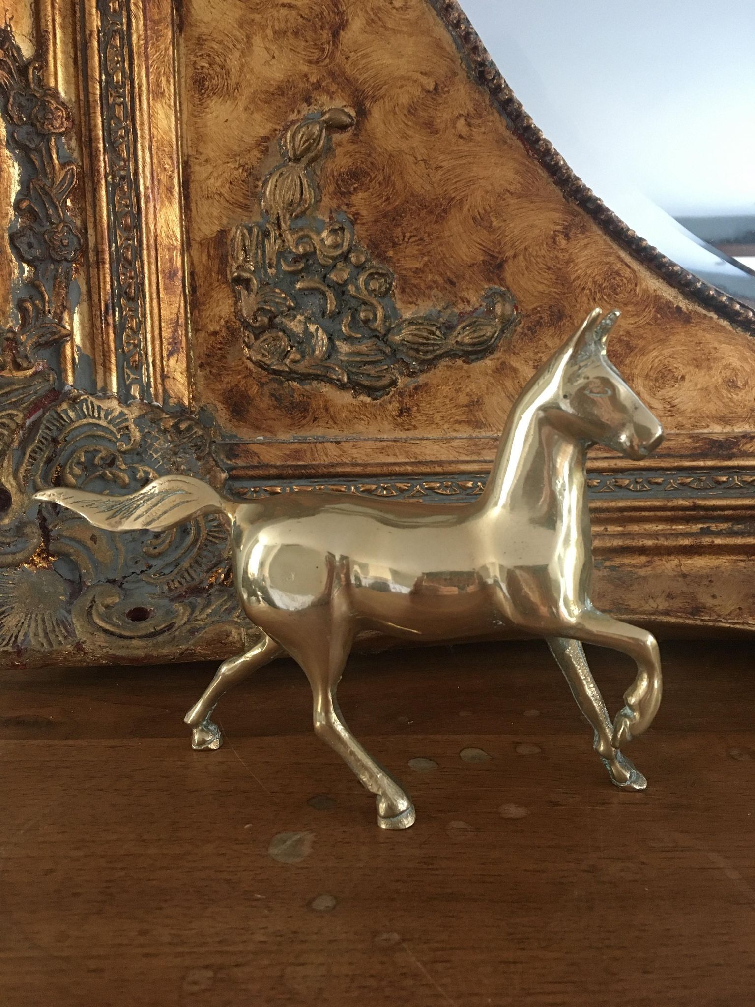 Brass horse