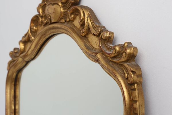 Miroir baroque en bois doré de style Louis XV, XXe siècle, France