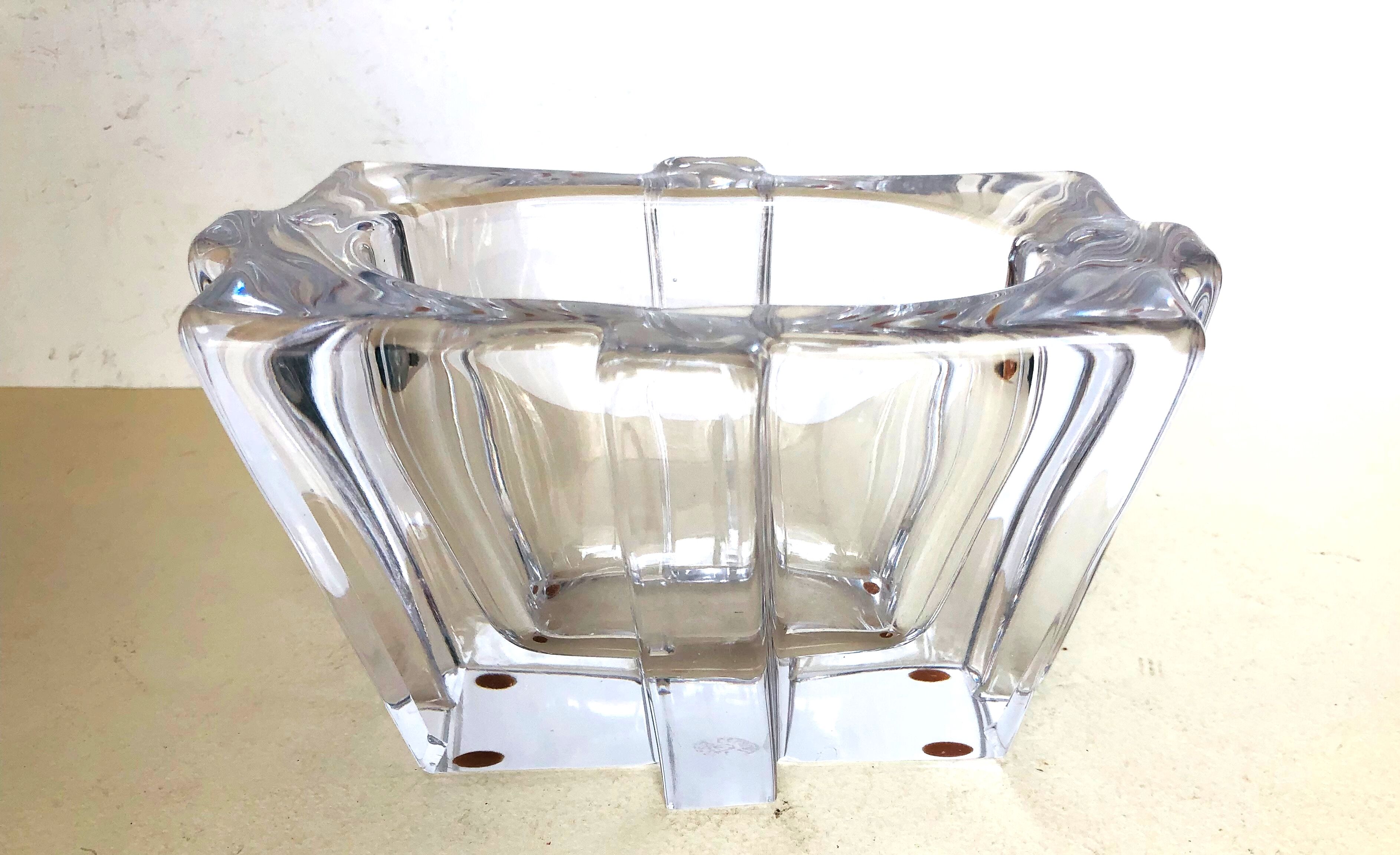 Rectangular Bayel crystal vase