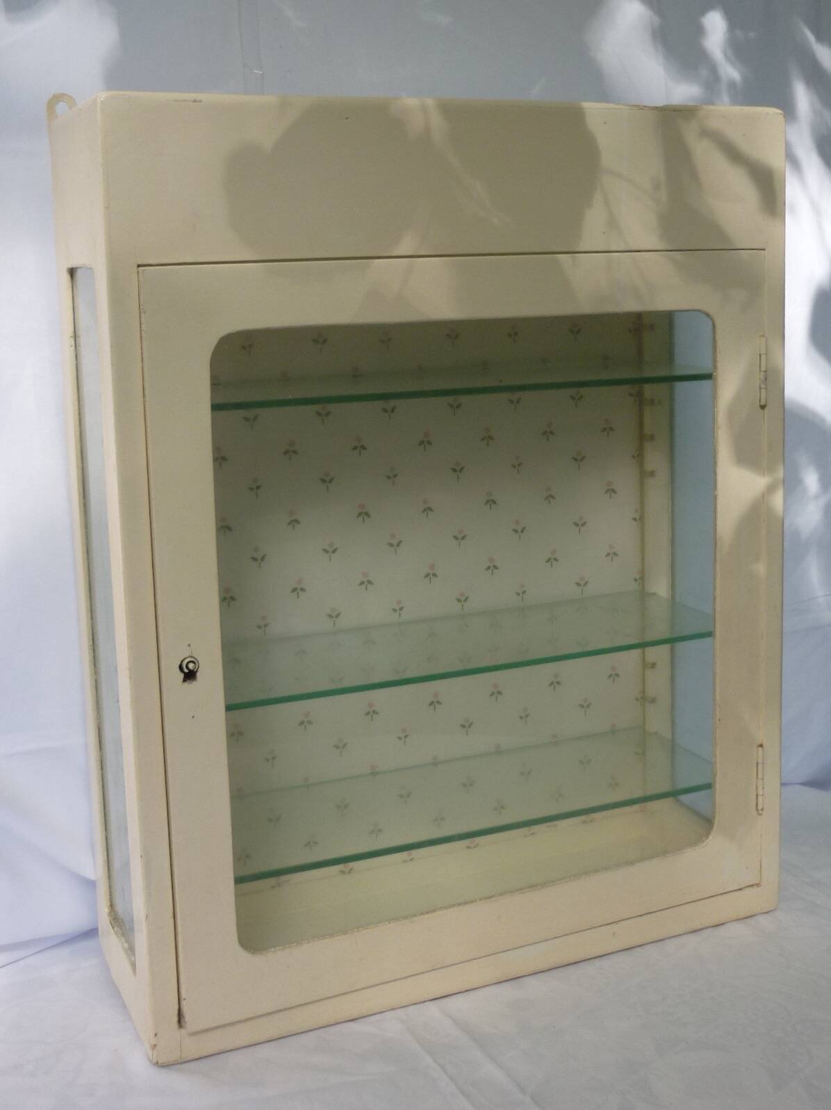 Medicine cabinet/glass toilet 1950